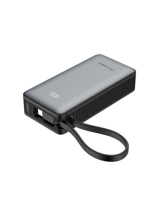 Cellairis Power Fusion C 10000mAh Power Bank with Built-in Type-C Cable, 35W PD Fast Charging - Image 3